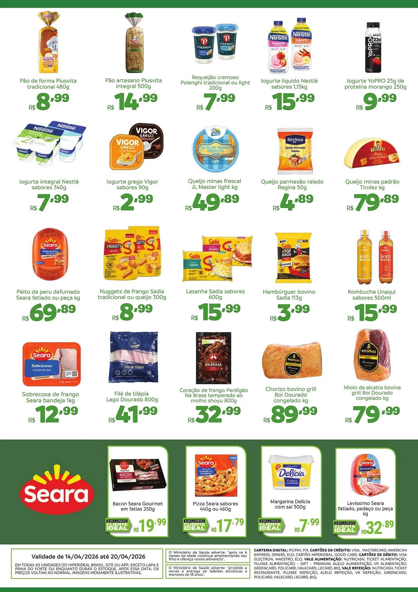 Encarte de Catálogo Hiperideal Supermercados 14 de abril até 21 de abril 2026 - Pagina 2