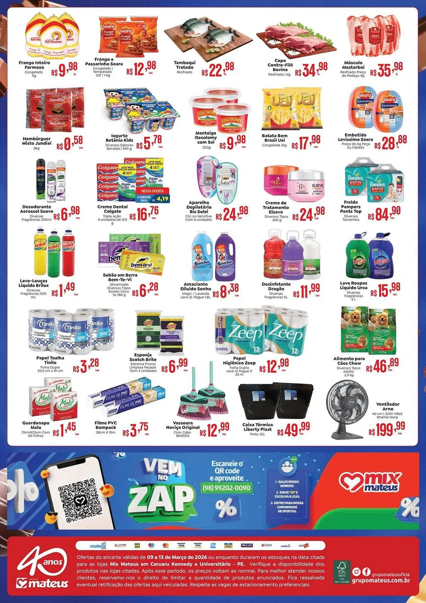Encarte de Catálogo Supermercados Mateus 10 de março até 13 de março 2026 - Pagina 2