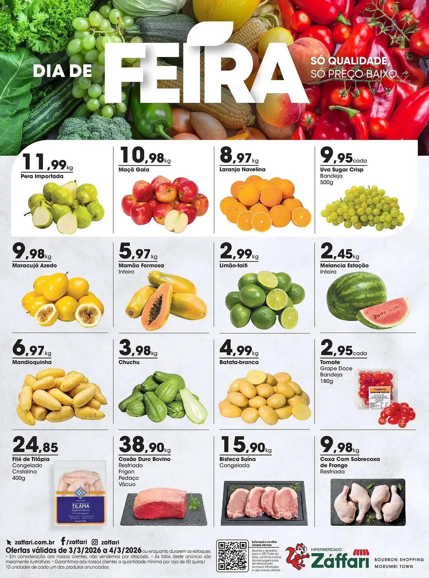 Encarte de Encarte Zaffari 3 de março até 4 de março 2026 - Pagina 1