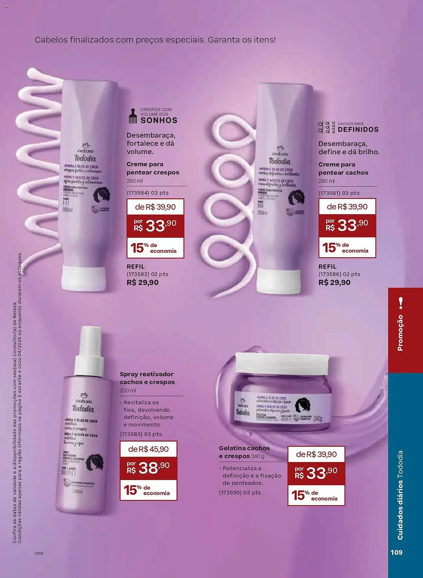 Encarte de Catálogo Natura 19 de fevereiro até 12 de março 2026 - Pagina 109