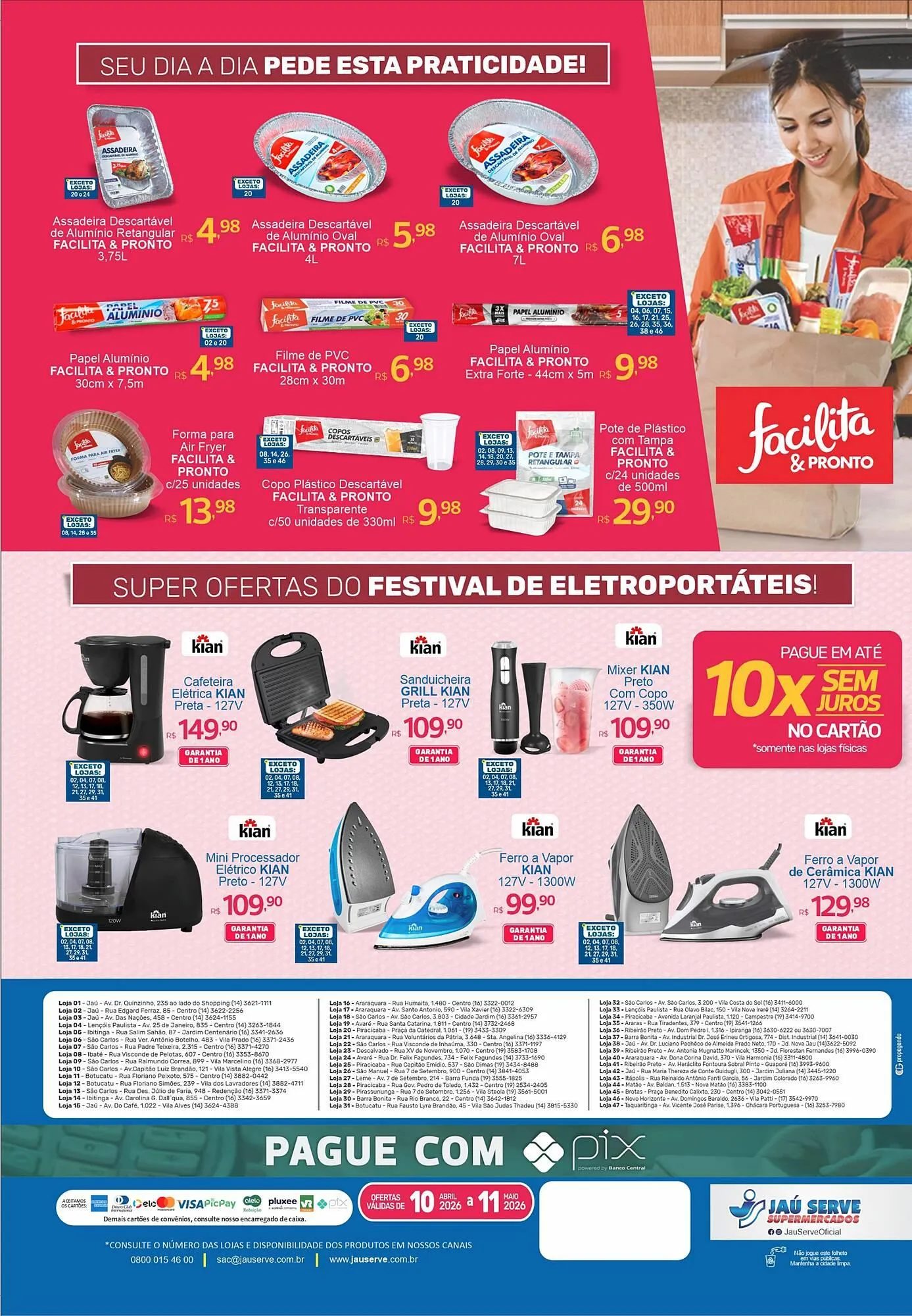 Encarte de Catálogo Supermercados Jau Serve 15 de abril até 11 de maio 2026 - Pagina 4