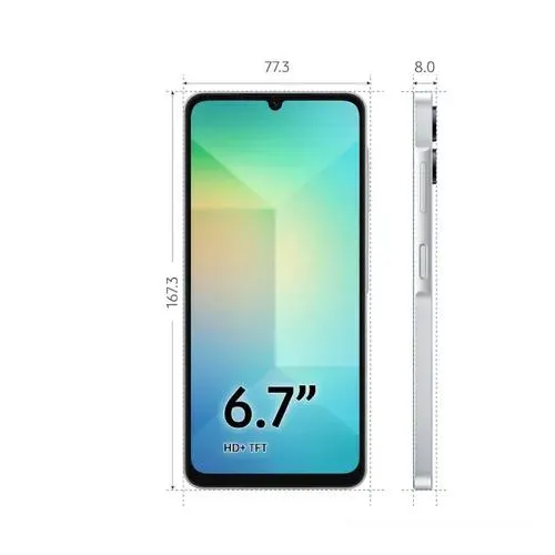 Smartphone Samsung Galaxy A06 128GB 4GB RAM 6,7" Câm. Dupla + Selfie 8MP