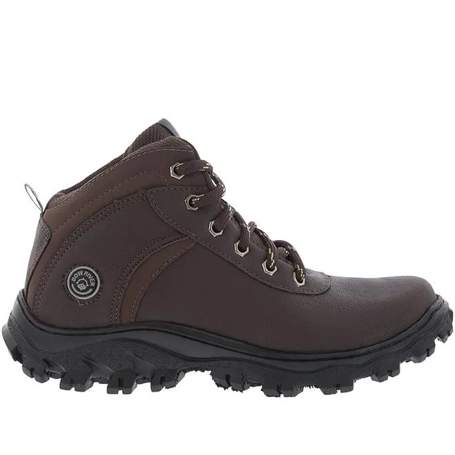 Bota Bow River Trekking Tratorada Recortes Marrom