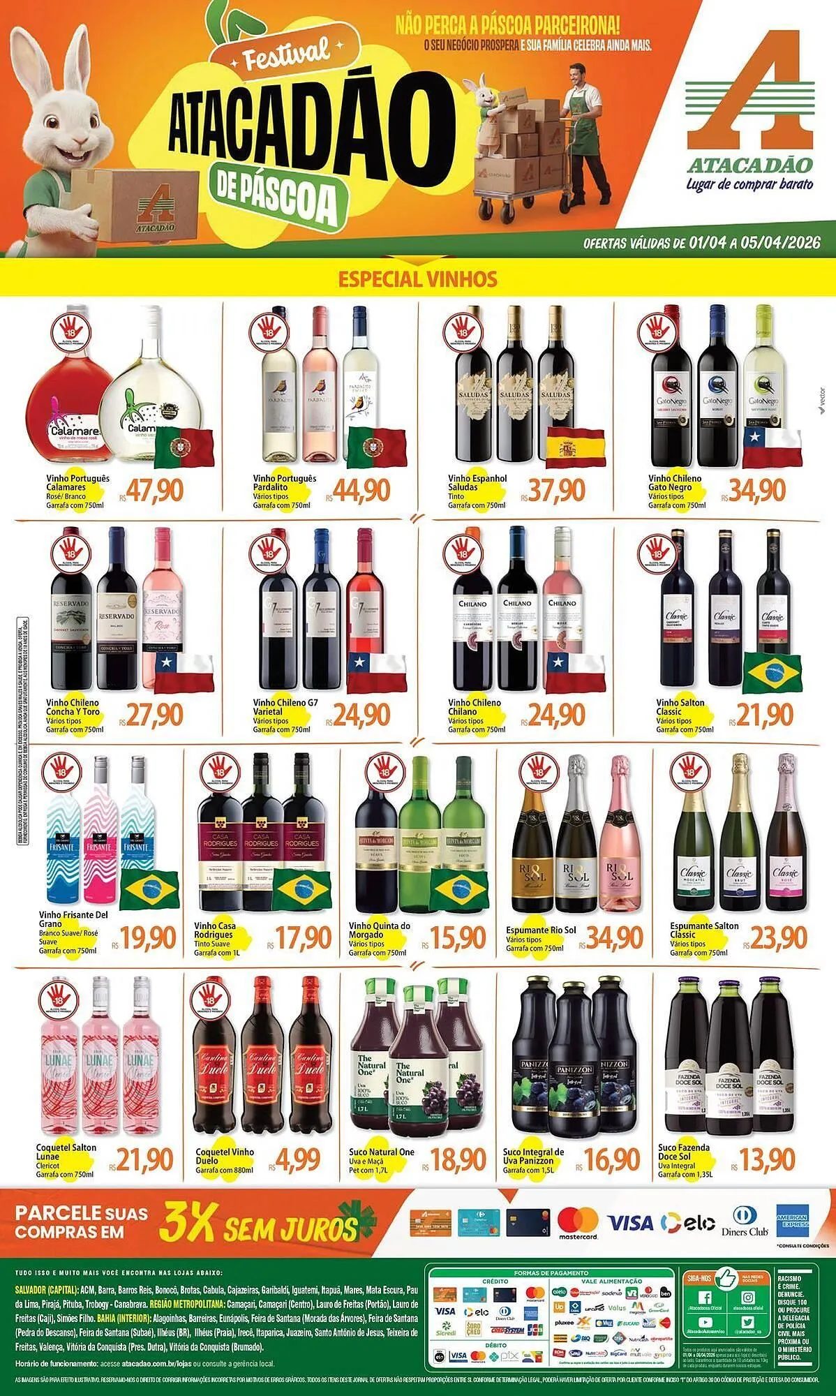 Encarte de Folheto Atacadão 1 de abril até 5 de abril 2026 - Pagina 1