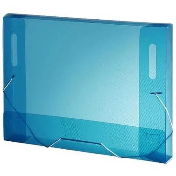 Pasta Plascony Aba Elástico Ofício Azul 335x245x40mm 1 UN