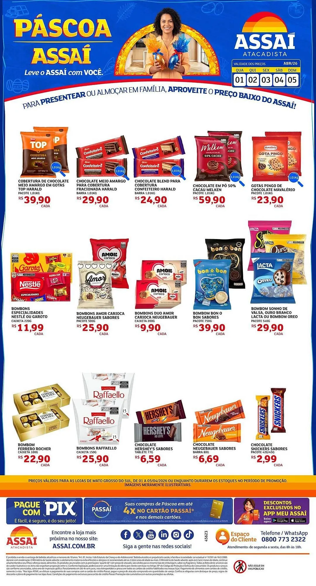Encarte de Encarte Assaí Atacadista 1 de abril até 5 de abril 2026 - Pagina 1