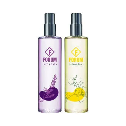 Kit Criatividade (Deo Colônia Forum limão siciliano + Deo Colônia Forum Lavanda)