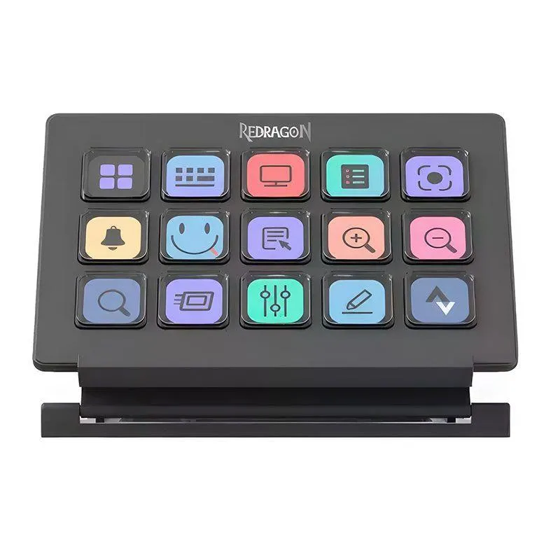Stream Deck Redragon Streamcraft SS550, USB, Preto, SS-550