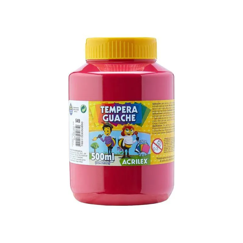Tempera Guache 500ml Magenta - Acrilex