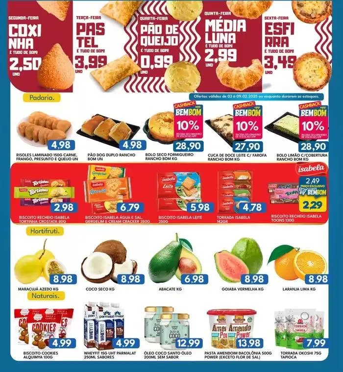 Encarte de Encarte Rancho Bom Supermercados 3 de fevereiro até 9 de fevereiro 2025 - Pagina 5