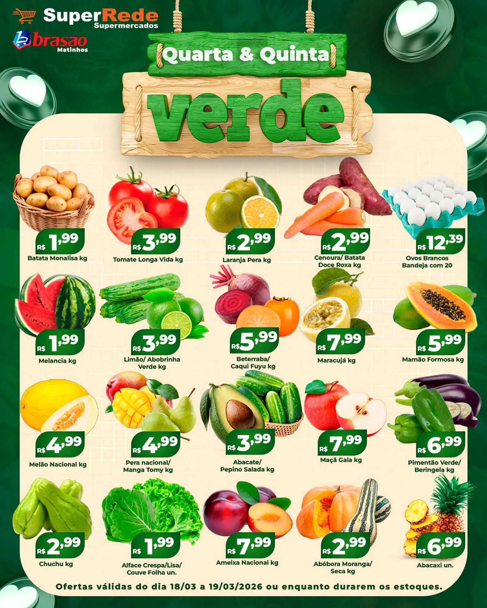Encarte de Catálogo Super Rede Atacadista 18 de março até 19 de março 2026 - Pagina 1