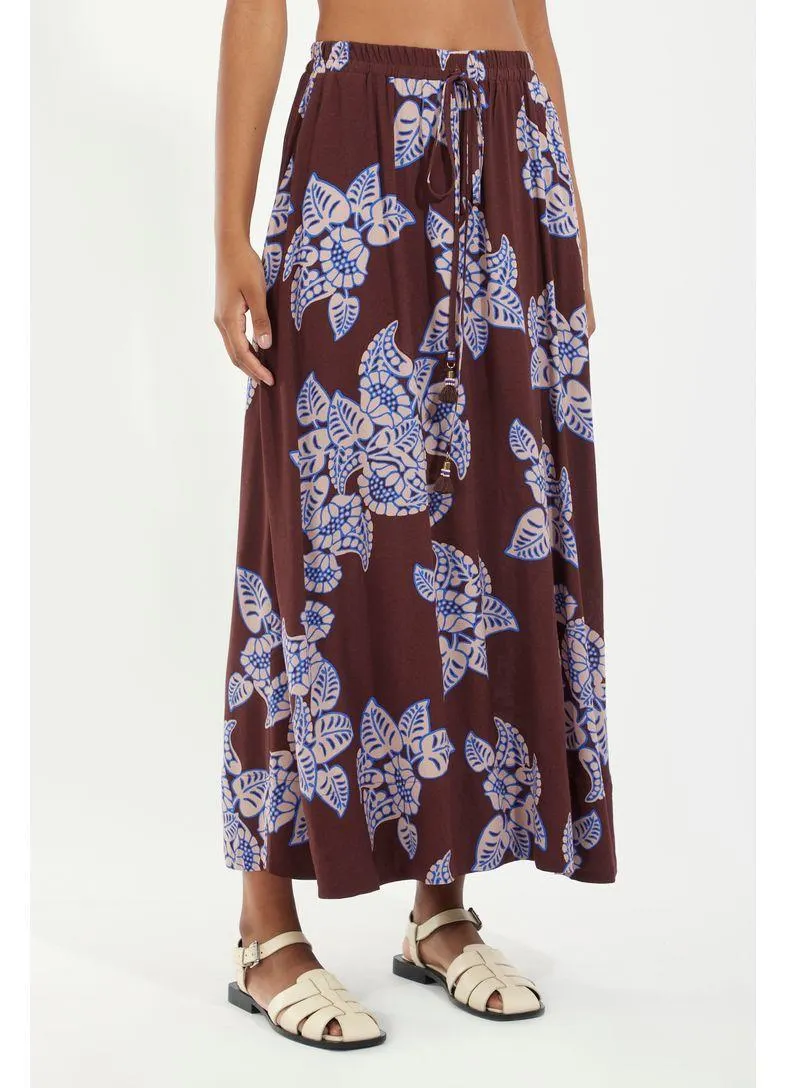 Saia estampada floral vintage