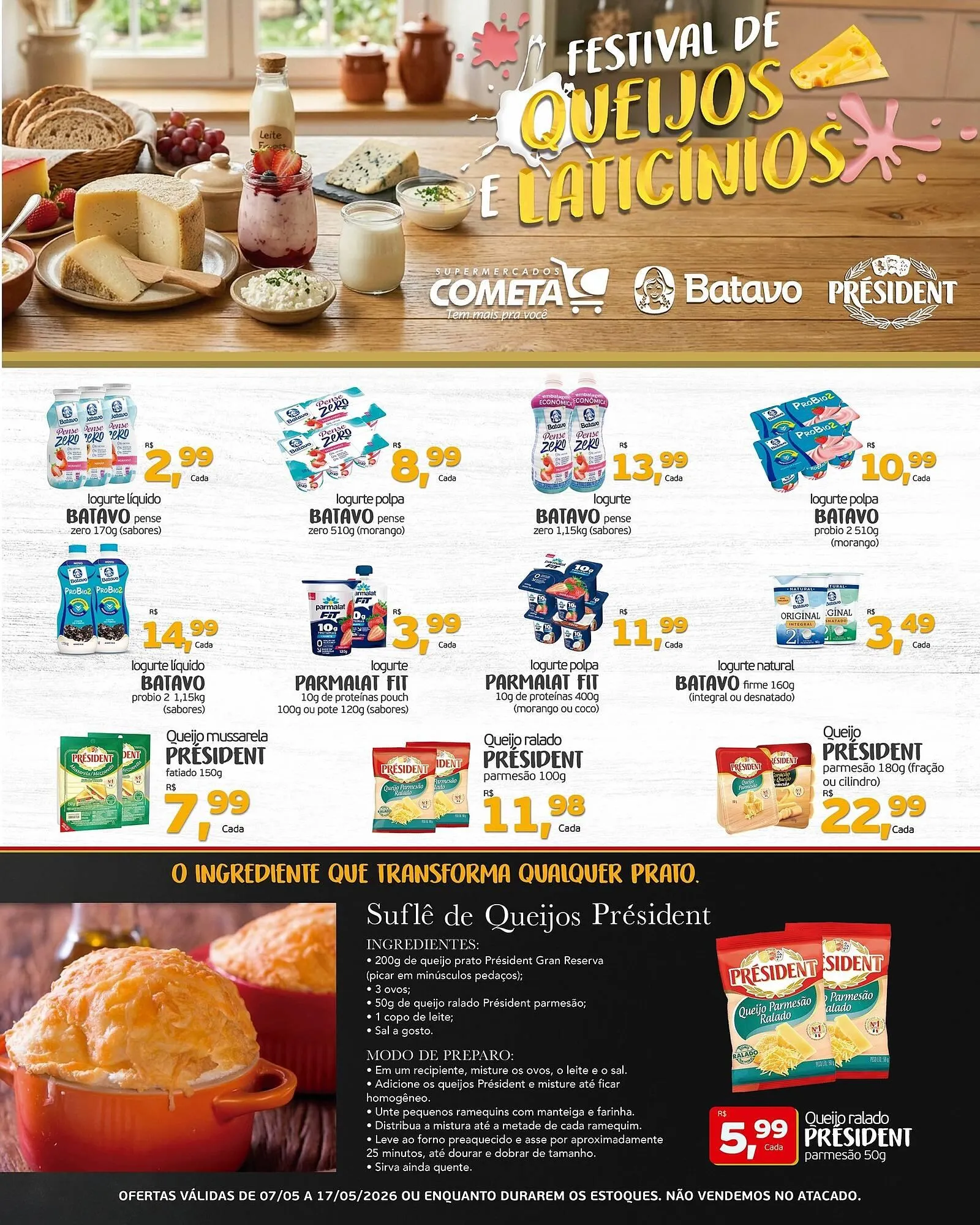 Encarte de Encarte Cometa Supermercados 7 de maio até 17 de maio 2026 - Pagina 1