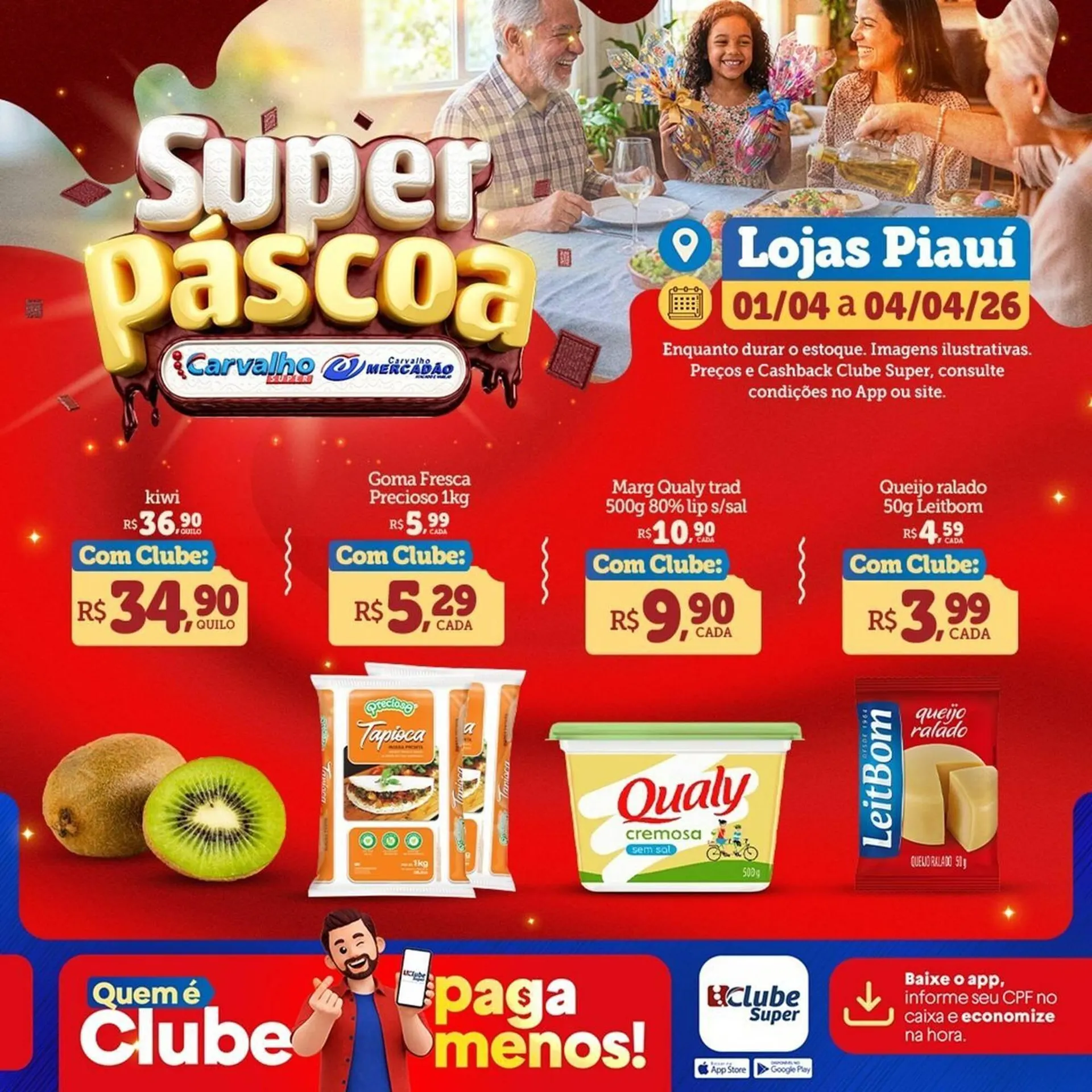 Encarte de Catálogo Carvalho Supermercado 1 de abril até 4 de abril 2026 - Pagina 6