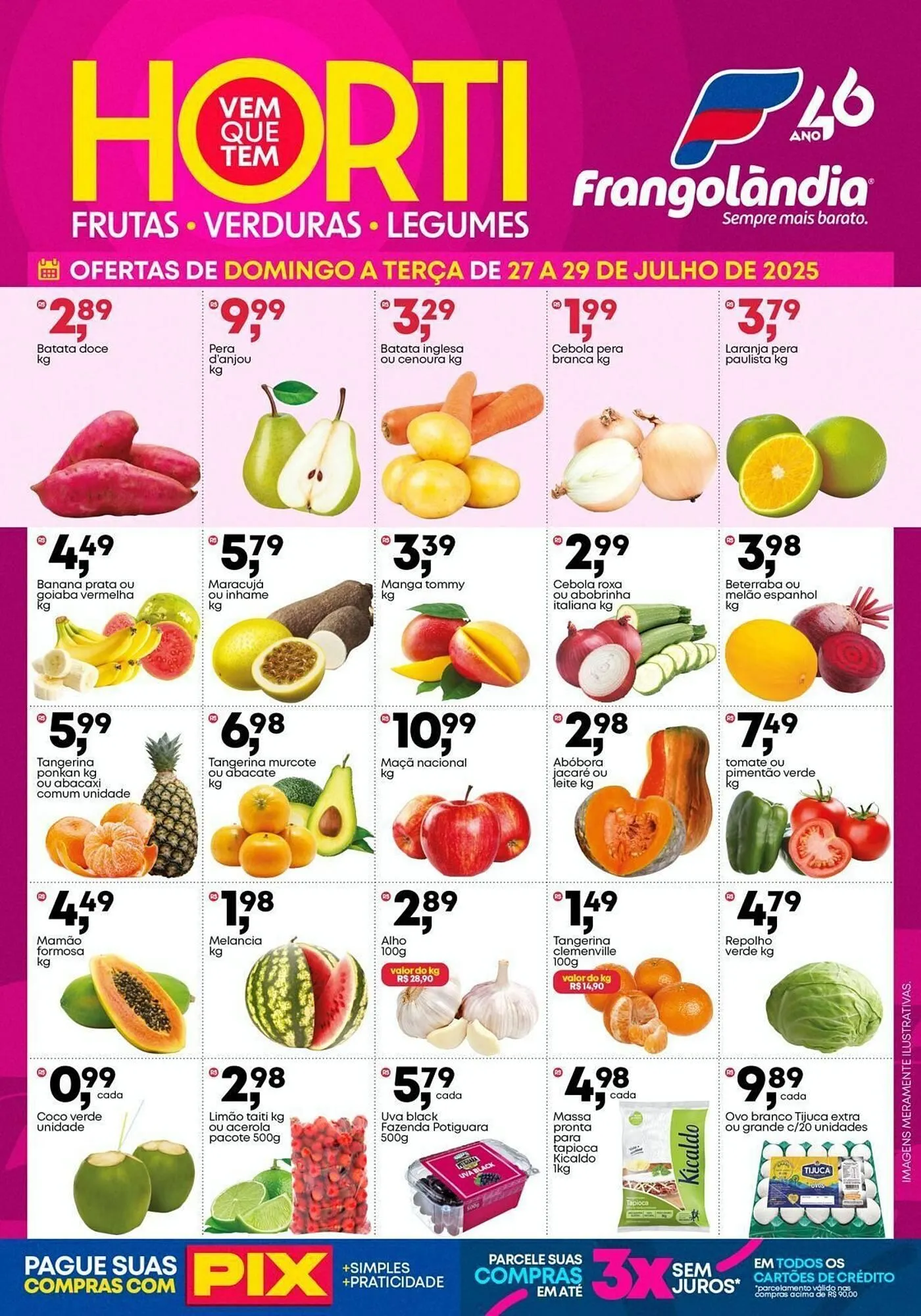 Encarte de Ofertas Frangolândia 27 de julho até 8 de agosto 2025 - Pagina 1