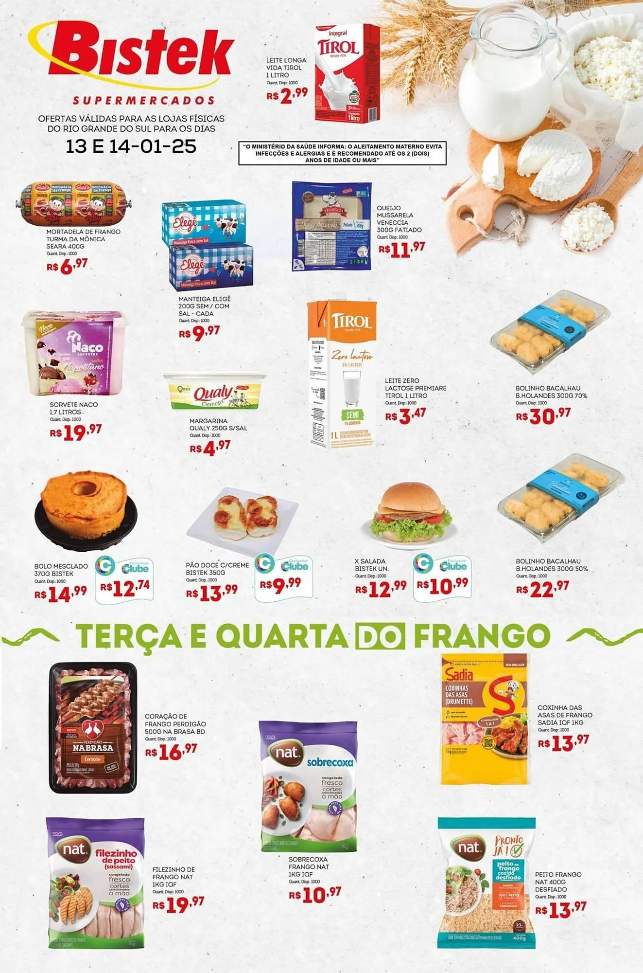Encarte de Encarte Bistek Supermercados 13 de janeiro até 14 de janeiro 2026 - Pagina 1