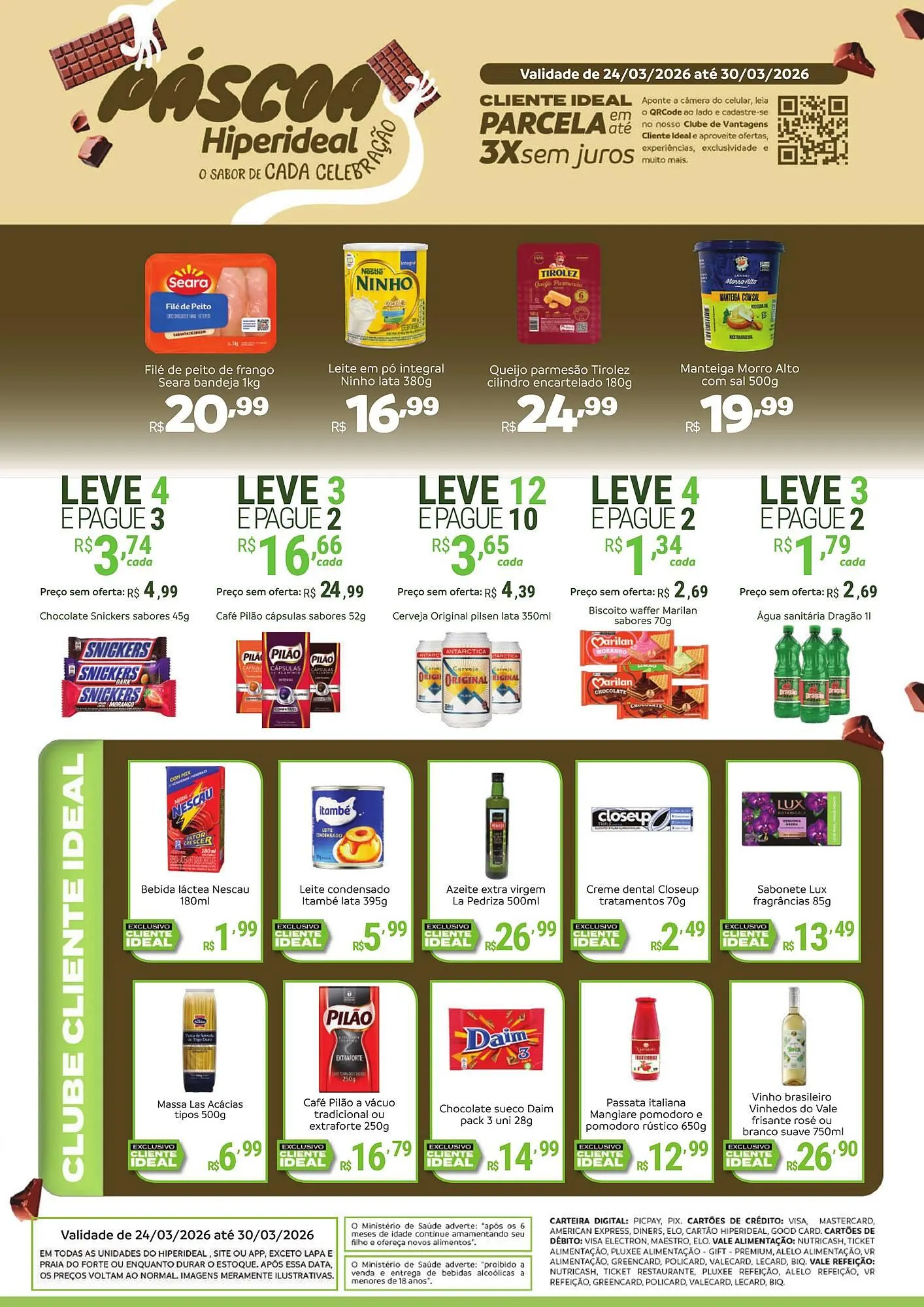 Encarte de Catálogo Hiperideal Supermercados 24 de março até 30 de março 2026 - Pagina 1