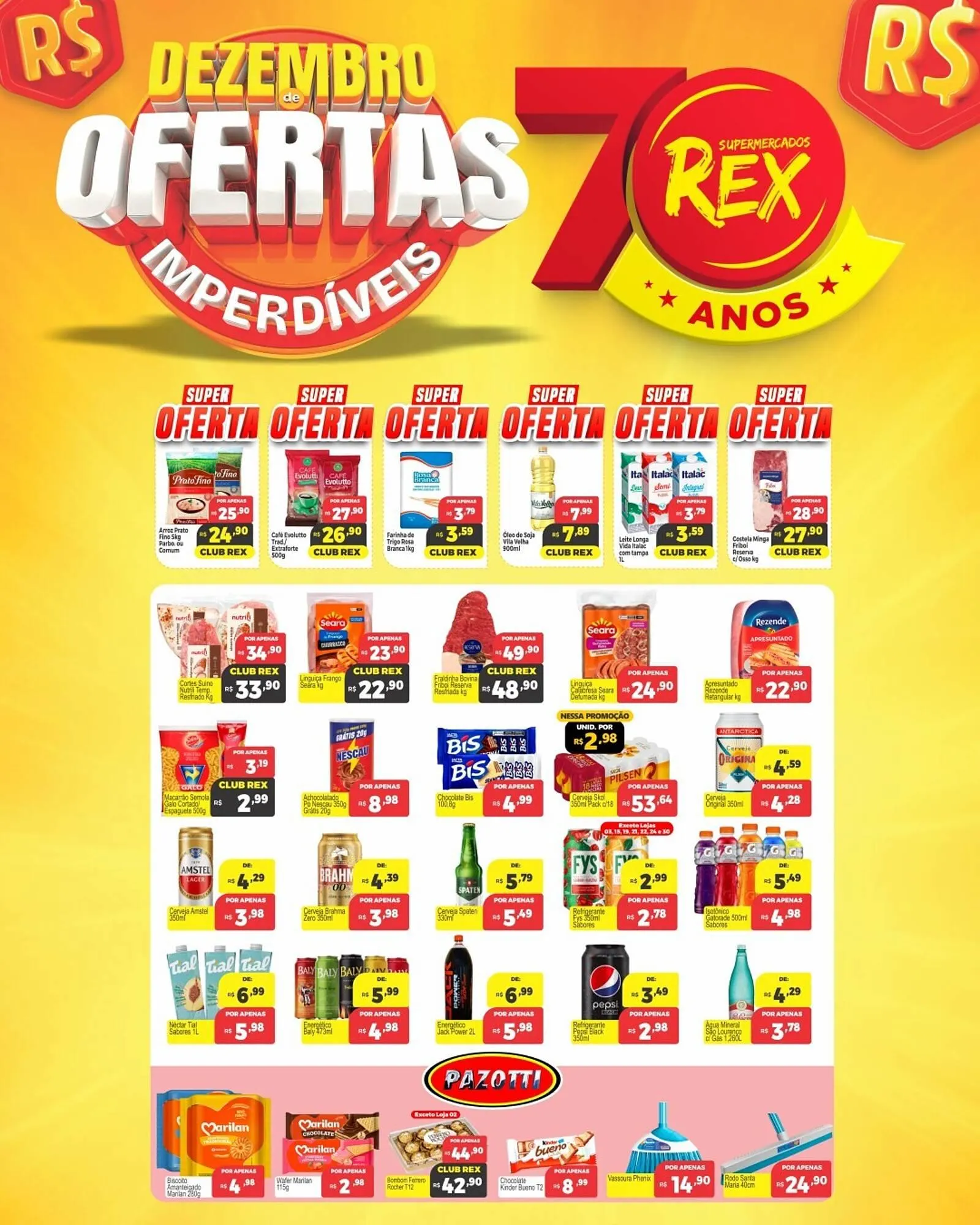 Encarte de Catálogo Supermercados Rex 4 de dezembro até 10 de dezembro 2025 - Pagina 1