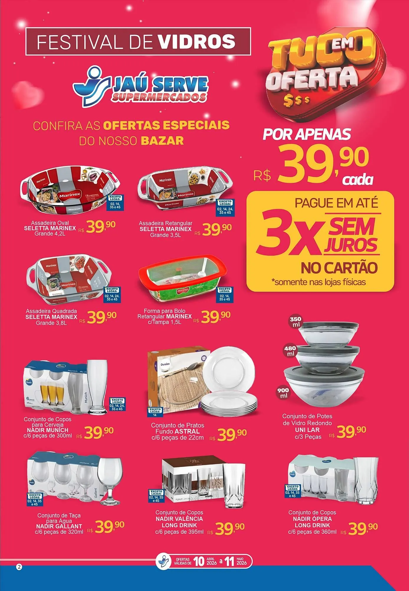 Encarte de Catálogo Supermercados Jau Serve 15 de abril até 11 de maio 2026 - Pagina 2