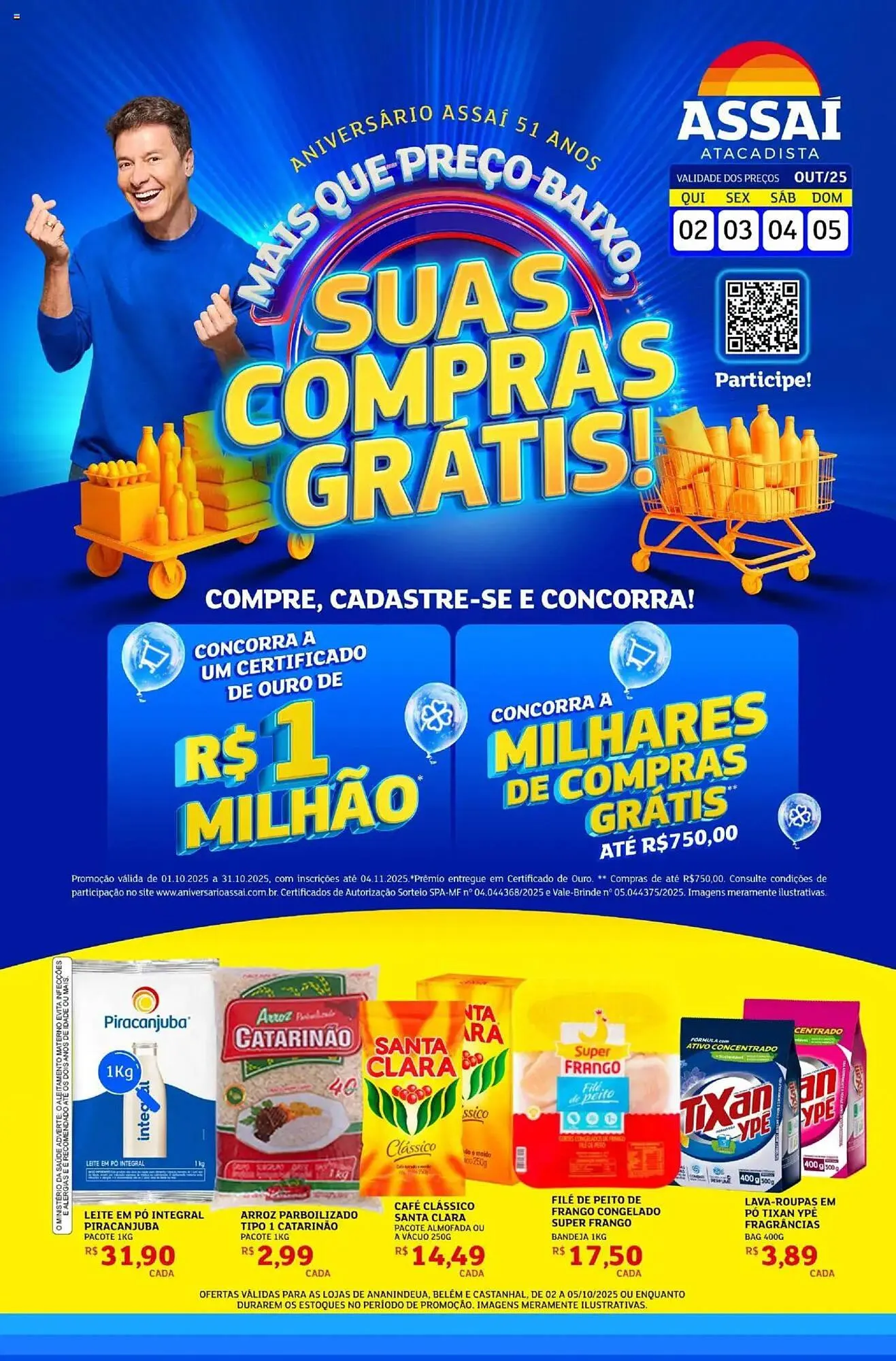 Encarte de Encarte Assaí Atacadista 2 de outubro até 5 de outubro 2025 - Pagina 1