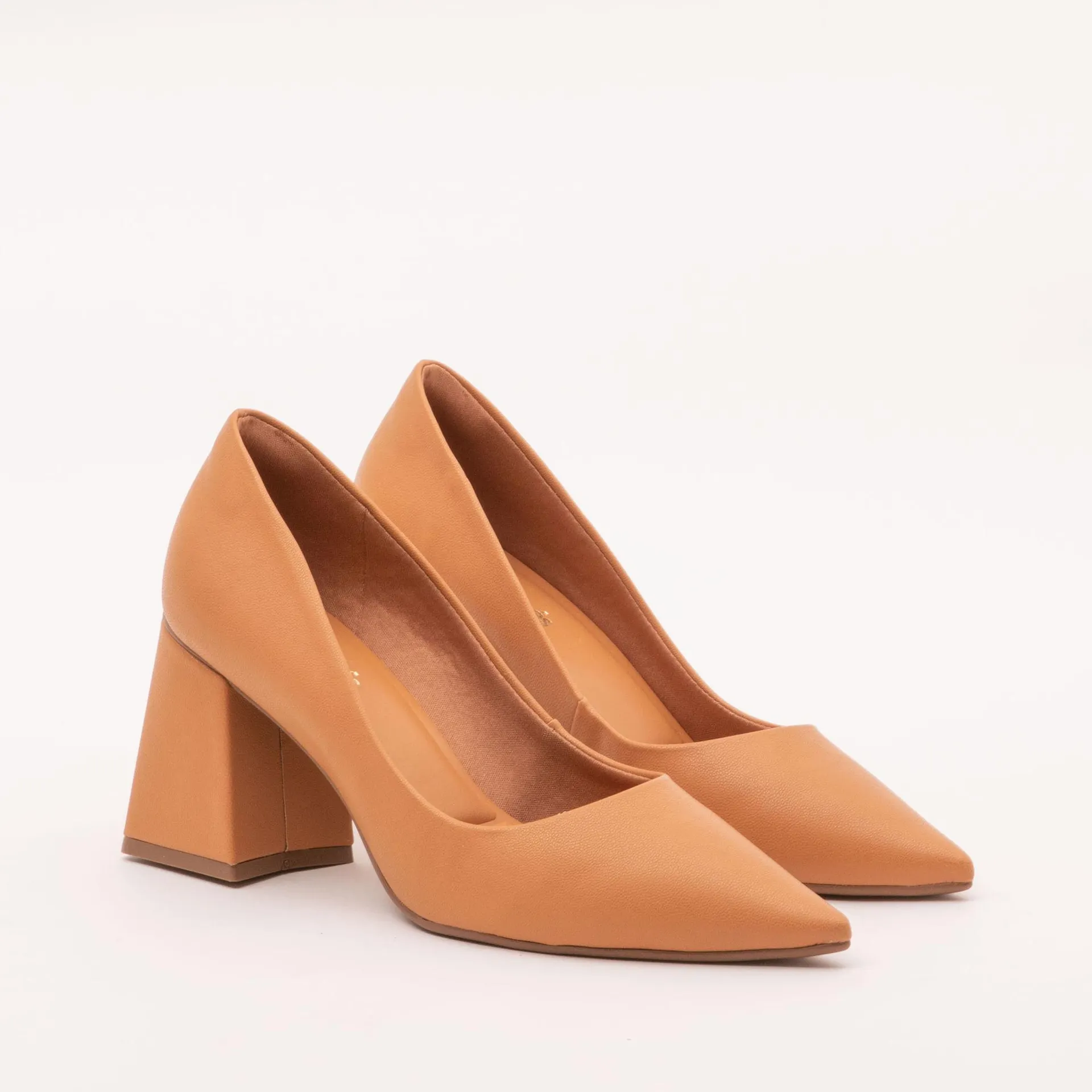 Scarpin Salto Bloco - BISCUIT