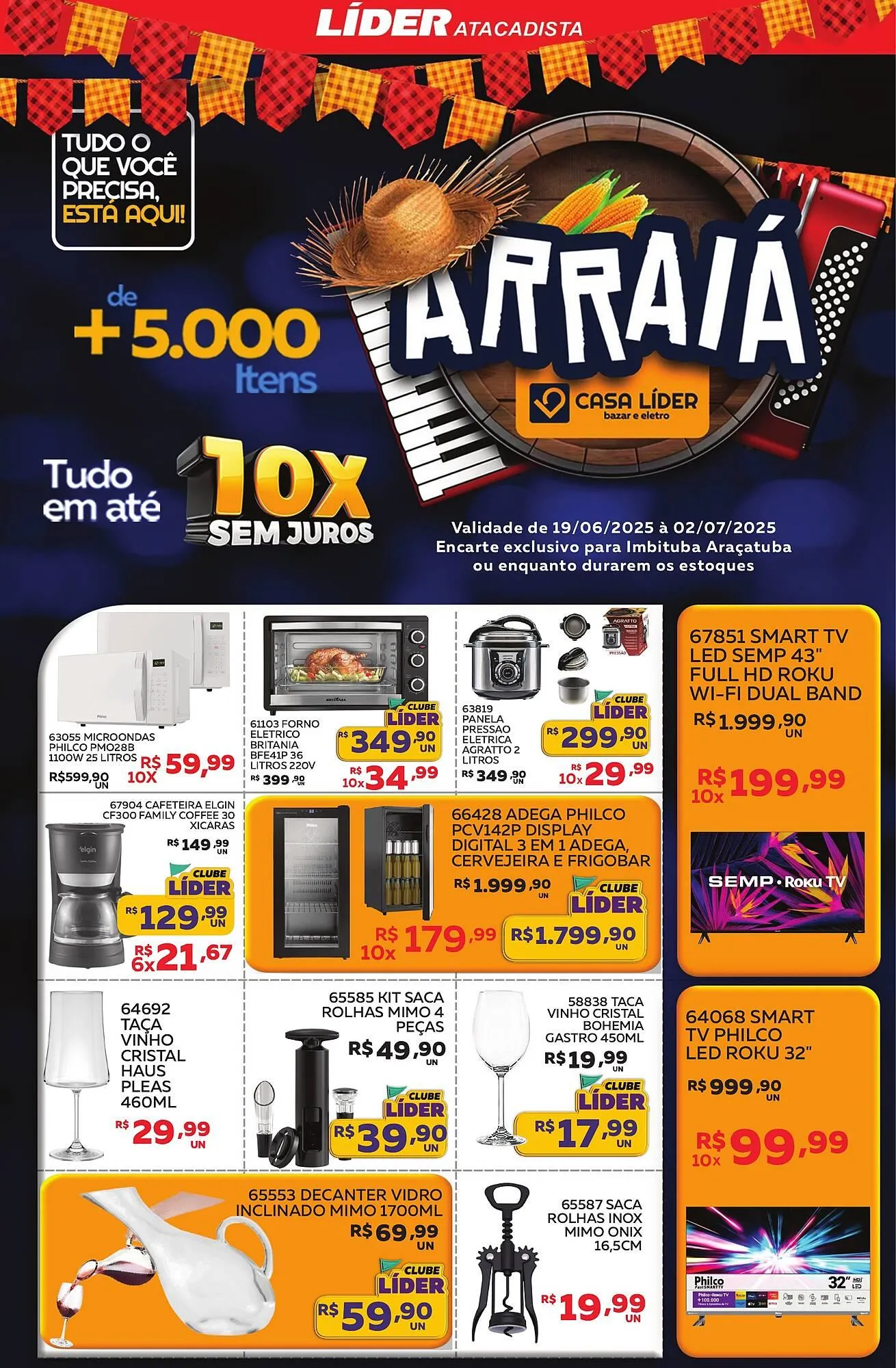 Encarte de Catálogo Lider Atacadista 23 de junho até 2 de julho 2025 - Pagina 1