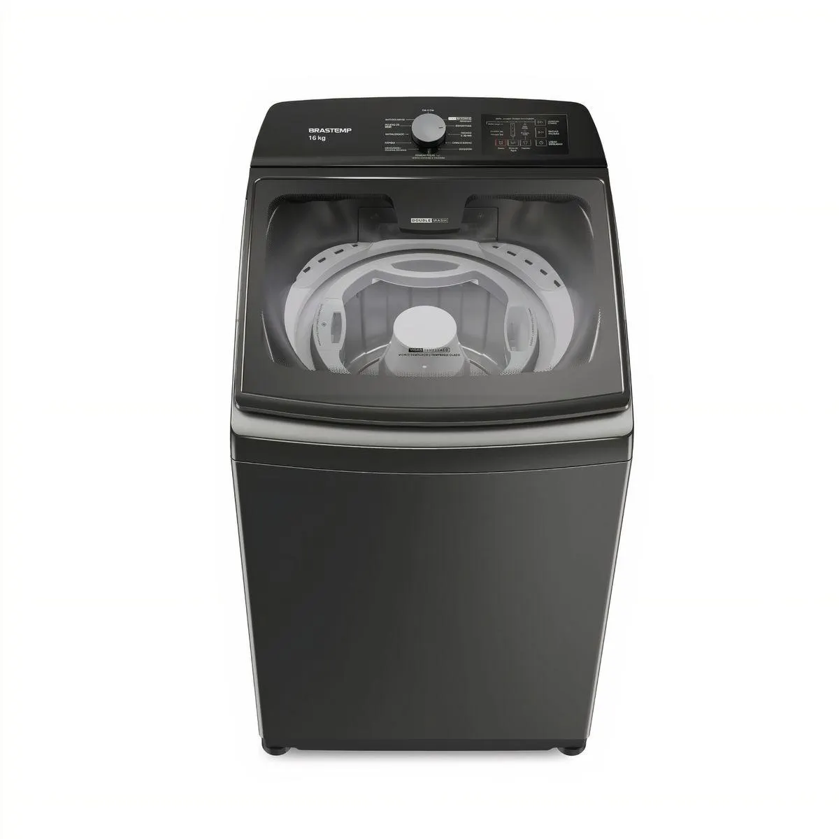 Máquina de Lavar Brastemp 16kg Titânio com Tecnologia Double Wash e Ciclo Tira Manchas Advanced - BWD16A9