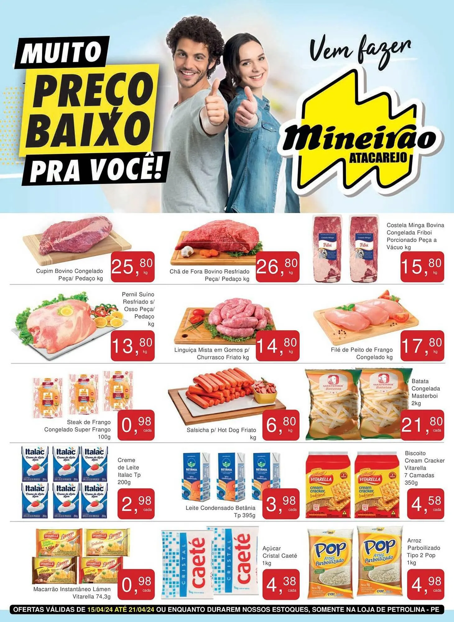 Encarte de Catálogo Mineirão Atacarejo 15 de abril até 21 de abril 2024 - Pagina 1