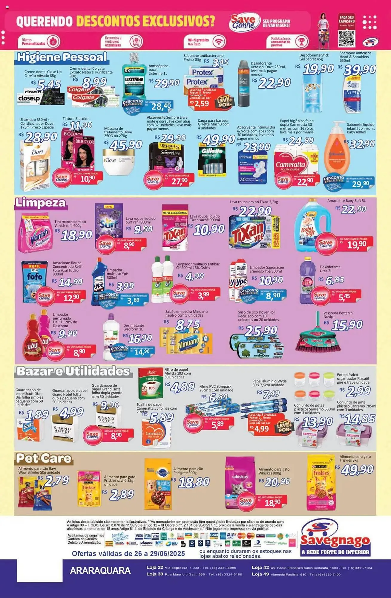 Encarte de Catálogo Supermercados Savegnago 26 de junho até 29 de junho 2025 - Pagina 4