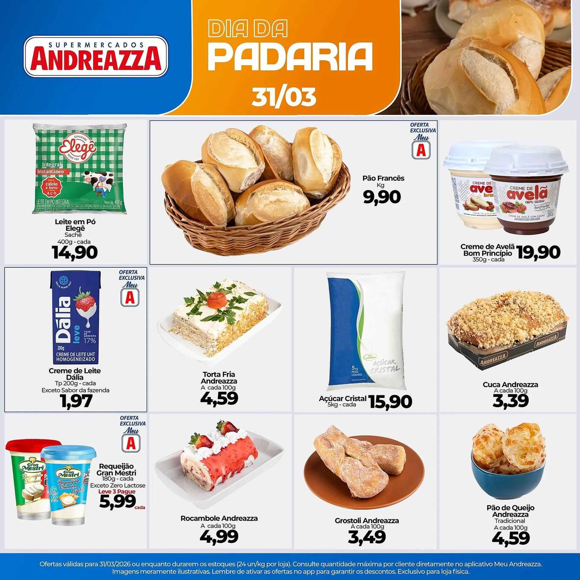 Encarte de Catálogo Supermercados Andreazza 31 de março até 31 de março 2026 - Pagina 1
