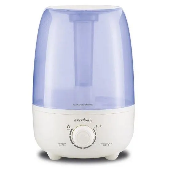 Umidificador de Ar Britânia BUD04 - 4,8 Litros, 25W de Potência - Branco/Azul