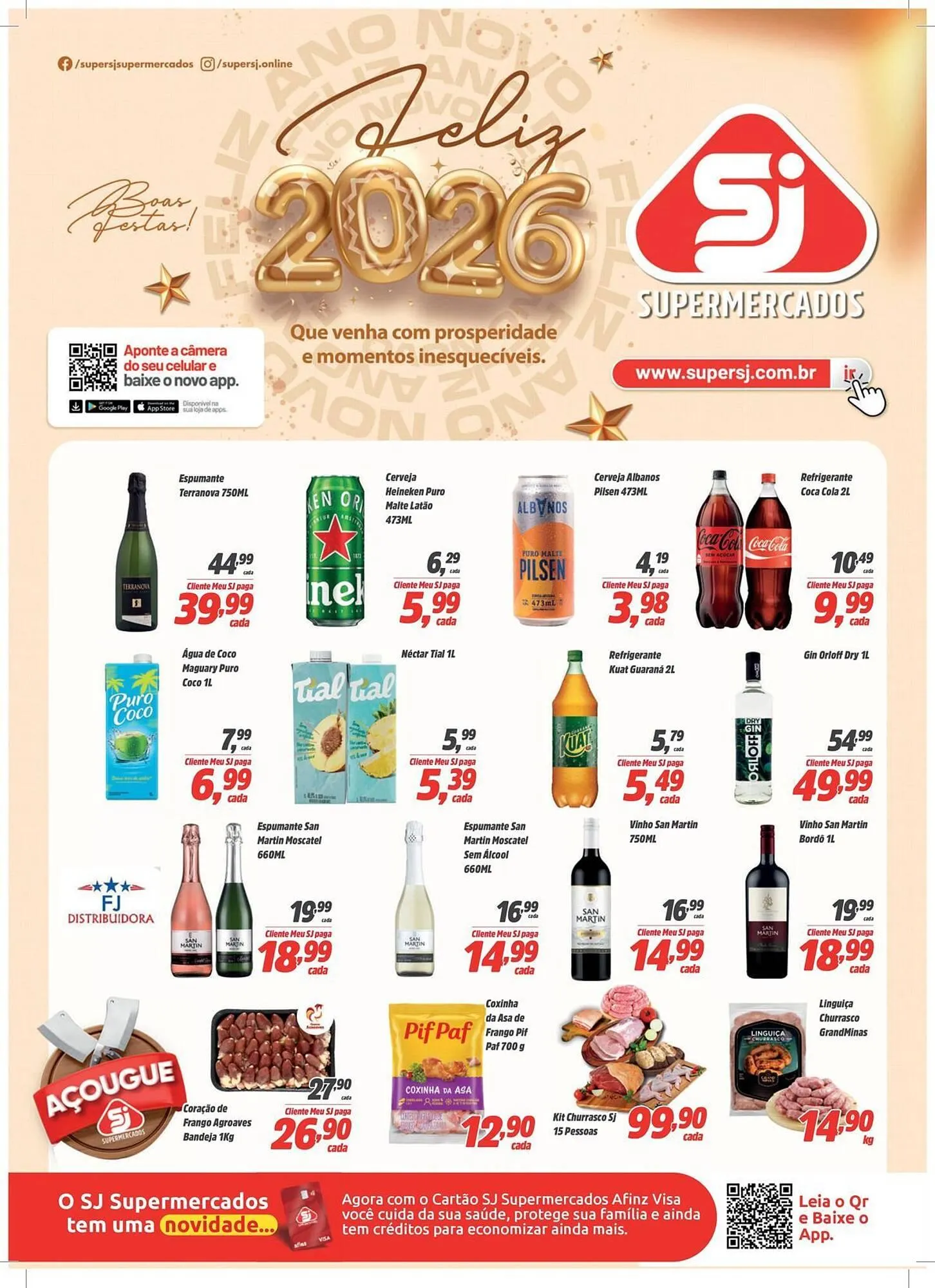 Encarte de Encarte Sj Supermercados 26 de dezembro até 1 de janeiro 2026 - Pagina 1