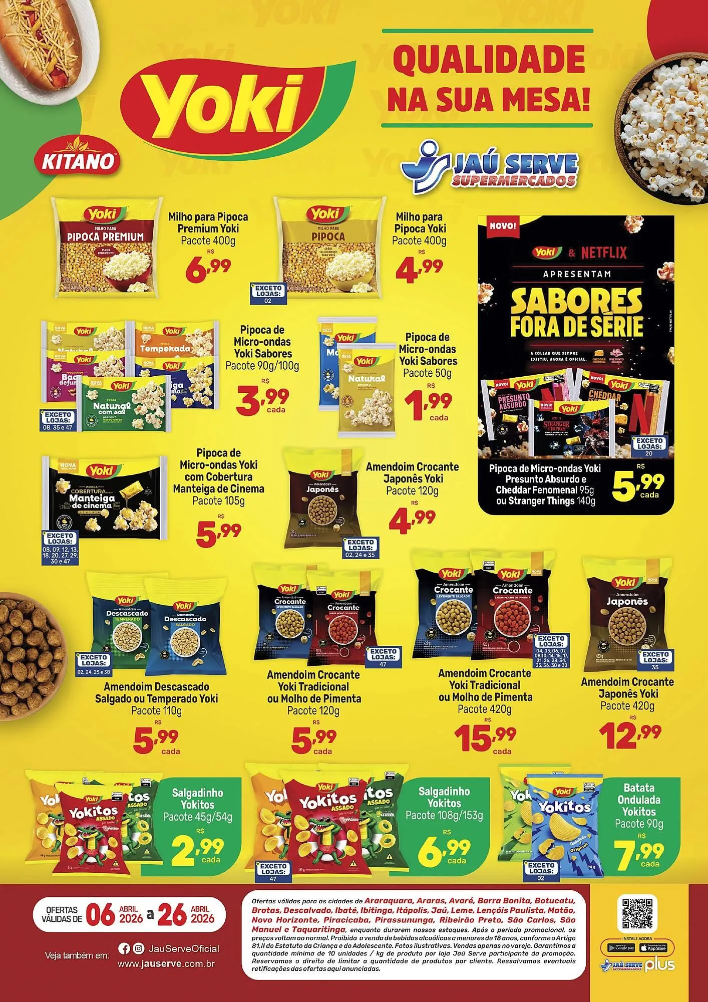 Encarte de Catálogo Supermercados Jau Serve 7 de abril até 26 de abril 2026 - Pagina 1