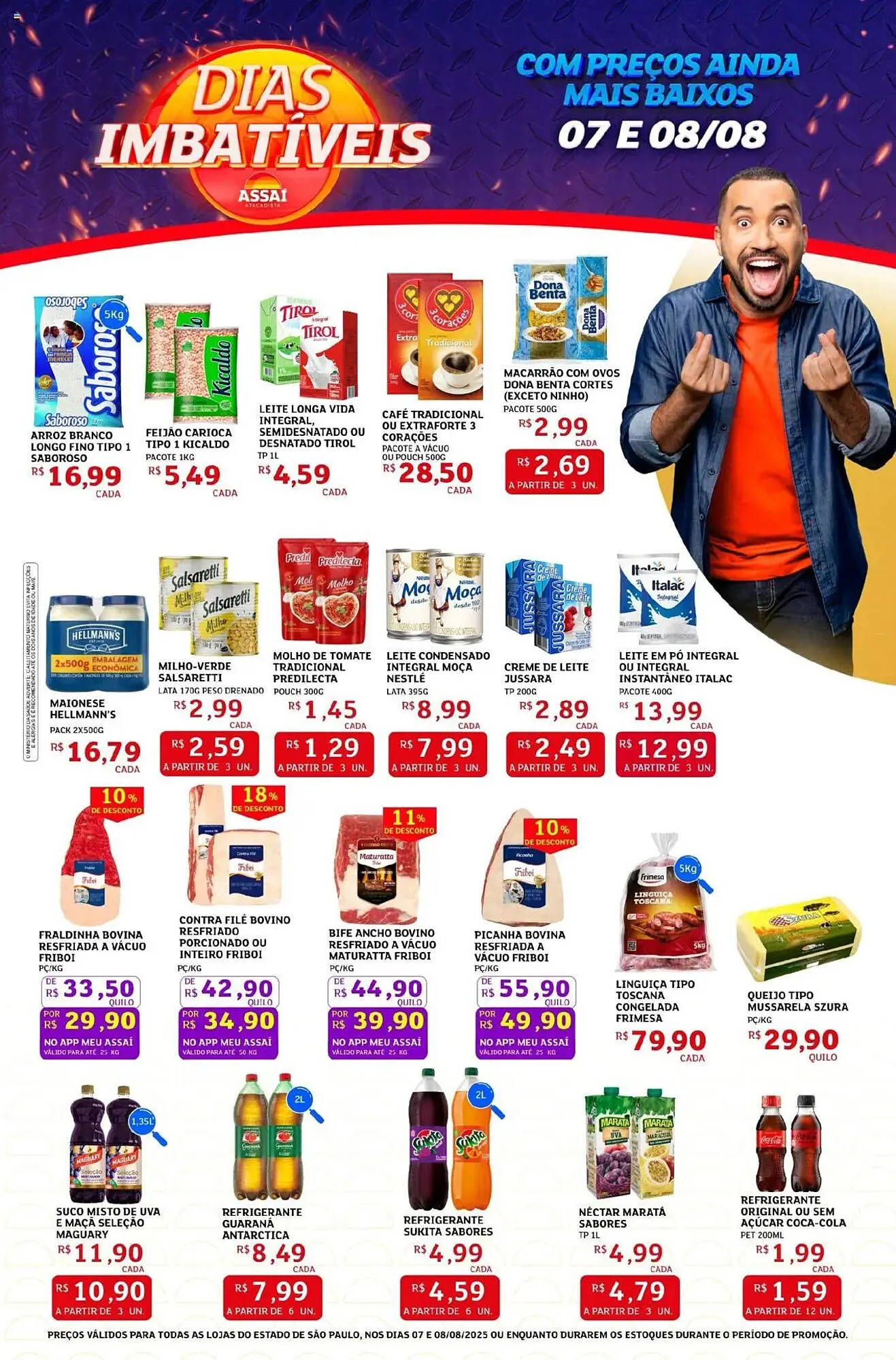 Encarte de Catálogo Assaí Atacadista 7 de agosto até 11 de agosto 2025 - Pagina 1