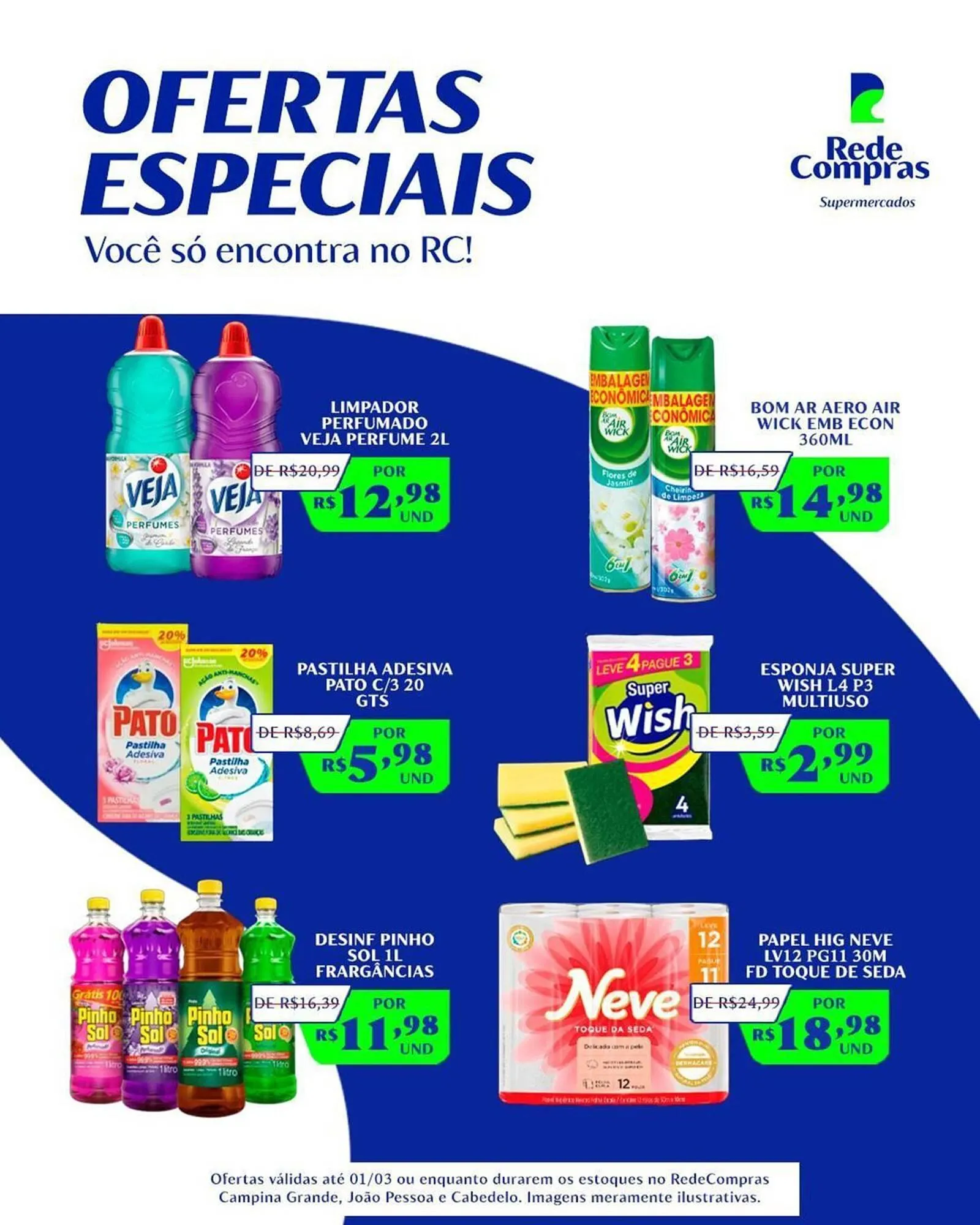 Encarte de Encarte Rede Compras 26 de fevereiro até 1 de março 2026 - Pagina 1