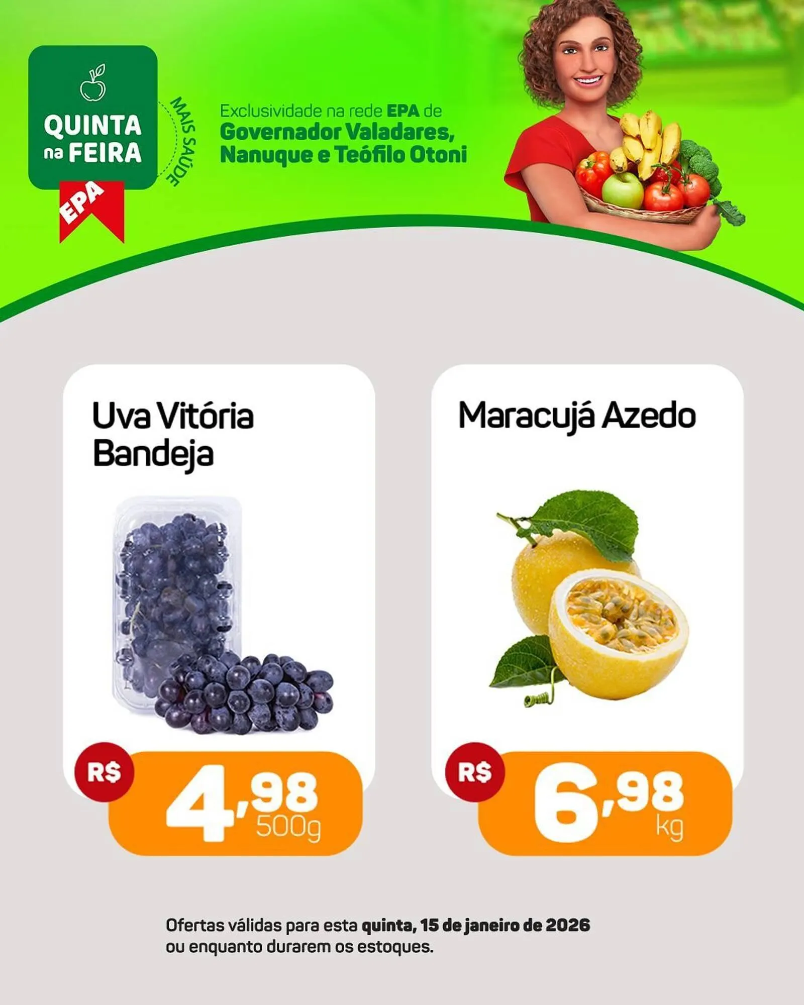 Encarte de Folheto Epa 15 de janeiro até 15 de janeiro 2026 - Pagina 1