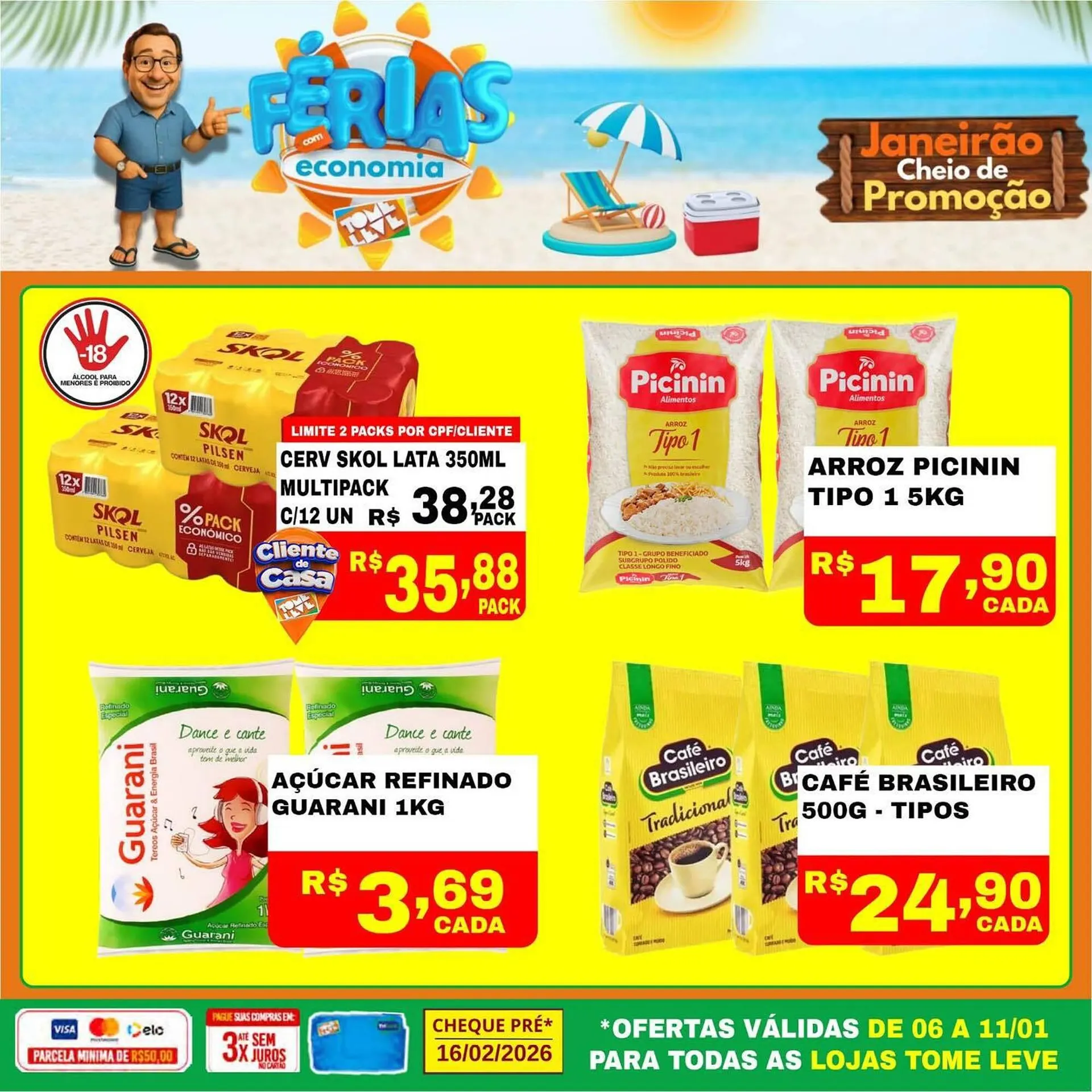 Encarte de Catálogo Tome Leve 6 de janeiro até 11 de janeiro 2026 - Pagina 1