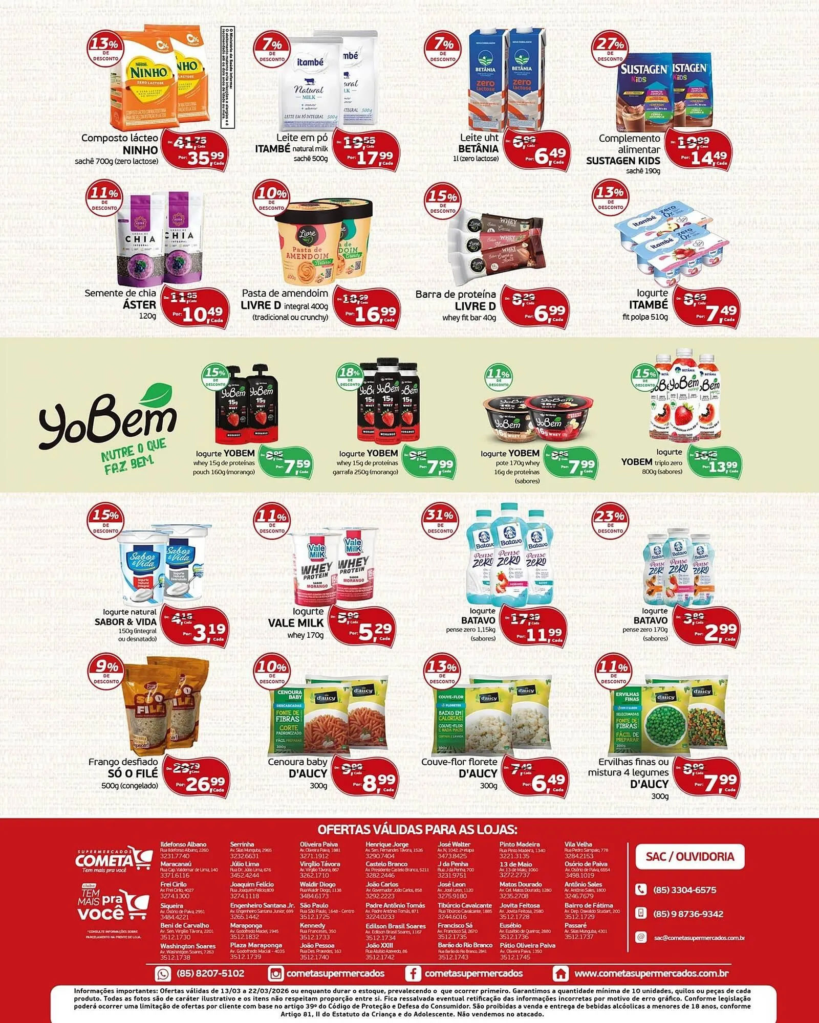 Encarte de Encarte Cometa Supermercados 16 de março até 22 de março 2026 - Pagina 2