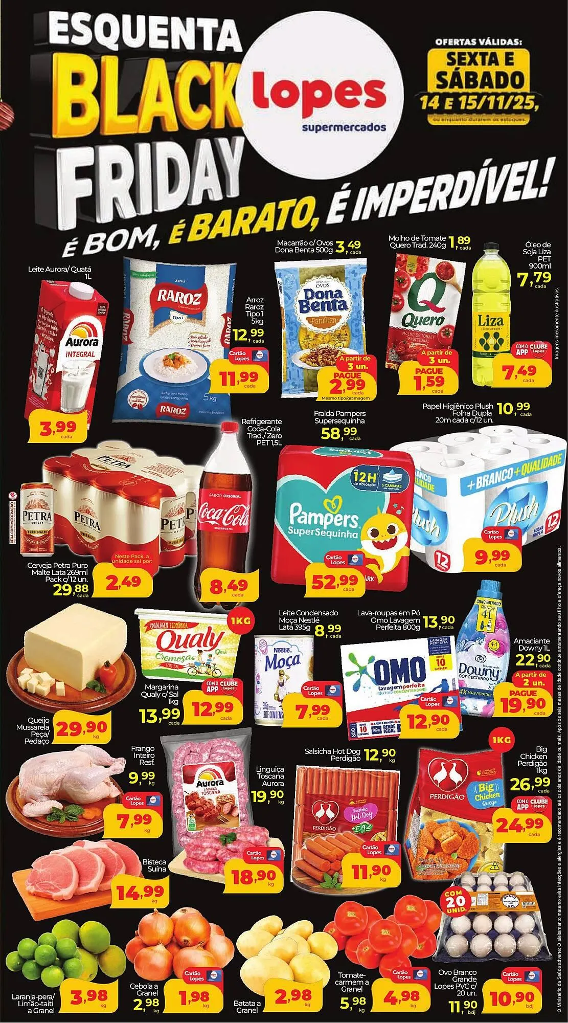 Encarte de Folheto Lopes Supermercados 14 de novembro até 17 de novembro 2025 - Pagina 1