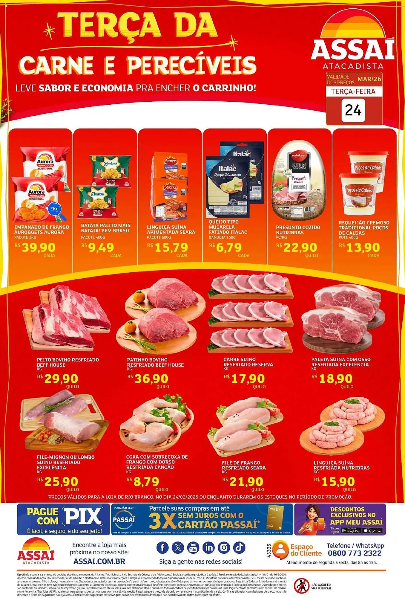 Encarte de Encarte Assaí Atacadista 24 de março até 24 de março 2026 - Pagina 1