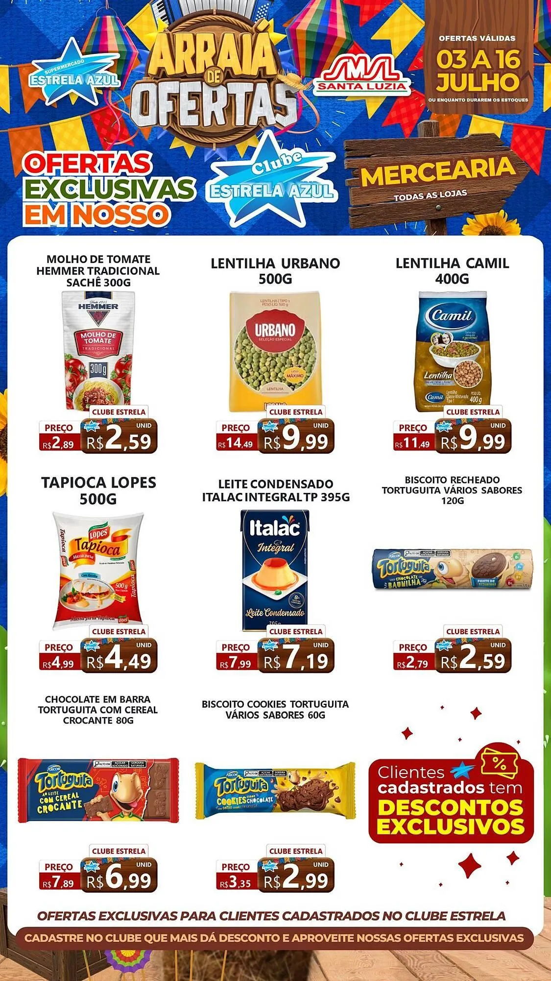 Encarte de Catálogo Supermercado Estrela Azul 3 de julho até 16 de julho 2025 - Pagina 2