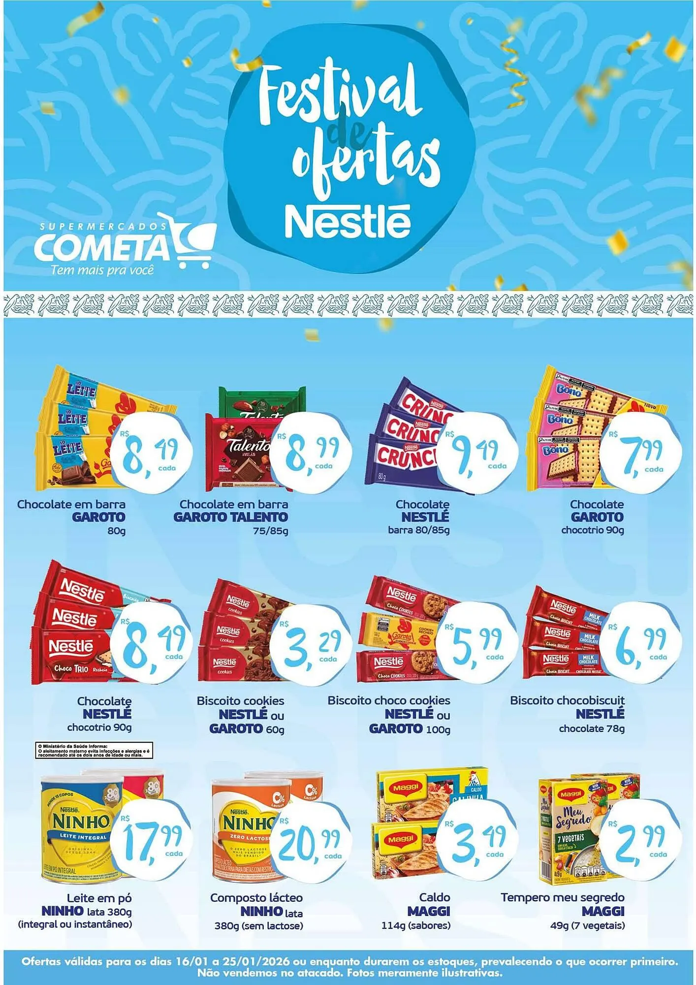Encarte de Encarte Cometa Supermercados 16 de janeiro até 25 de janeiro 2026 - Pagina 1
