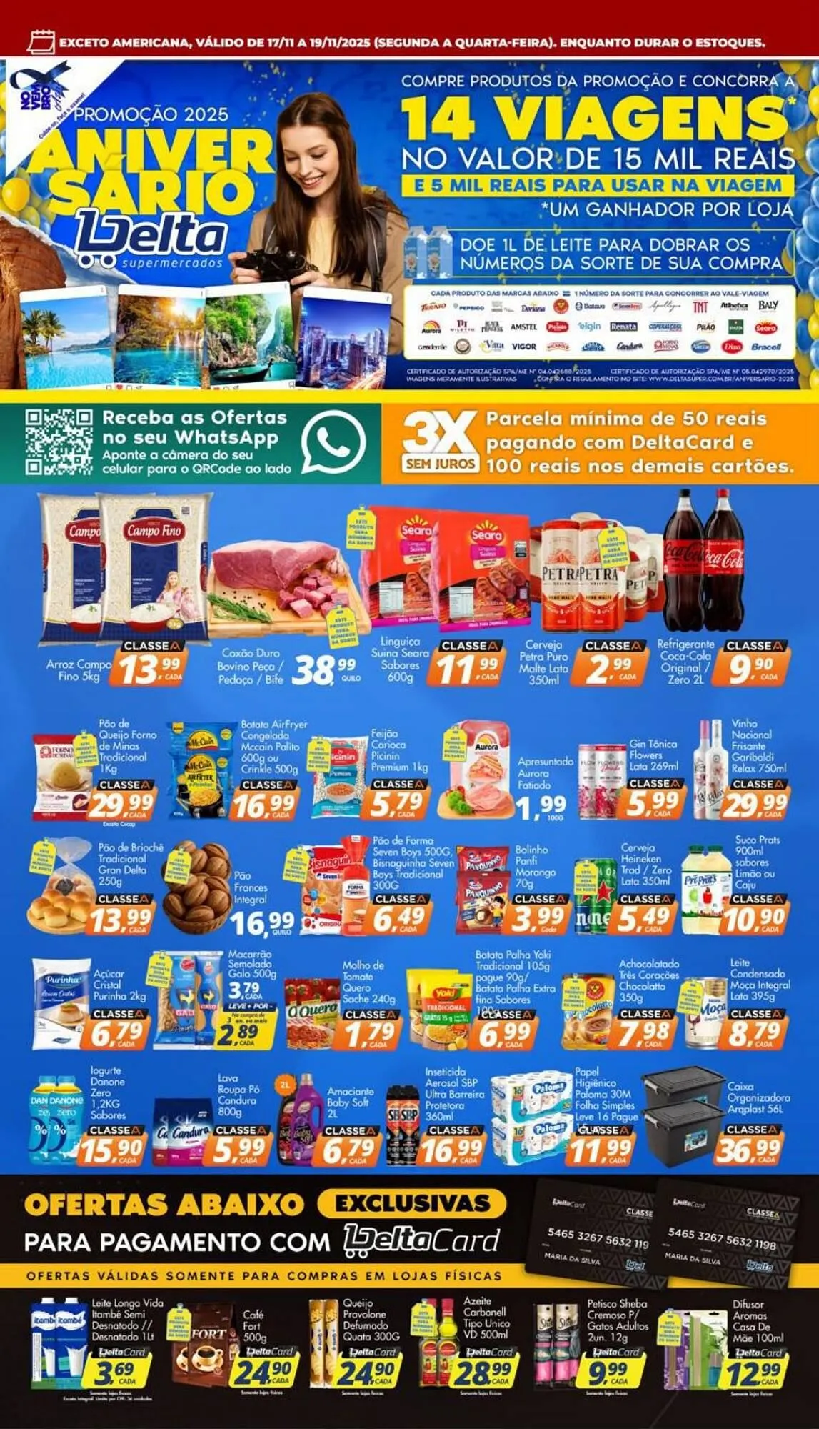 Encarte de Catálogo Delta Supermercados 17 de novembro até 20 de novembro 2025 - Pagina 1
