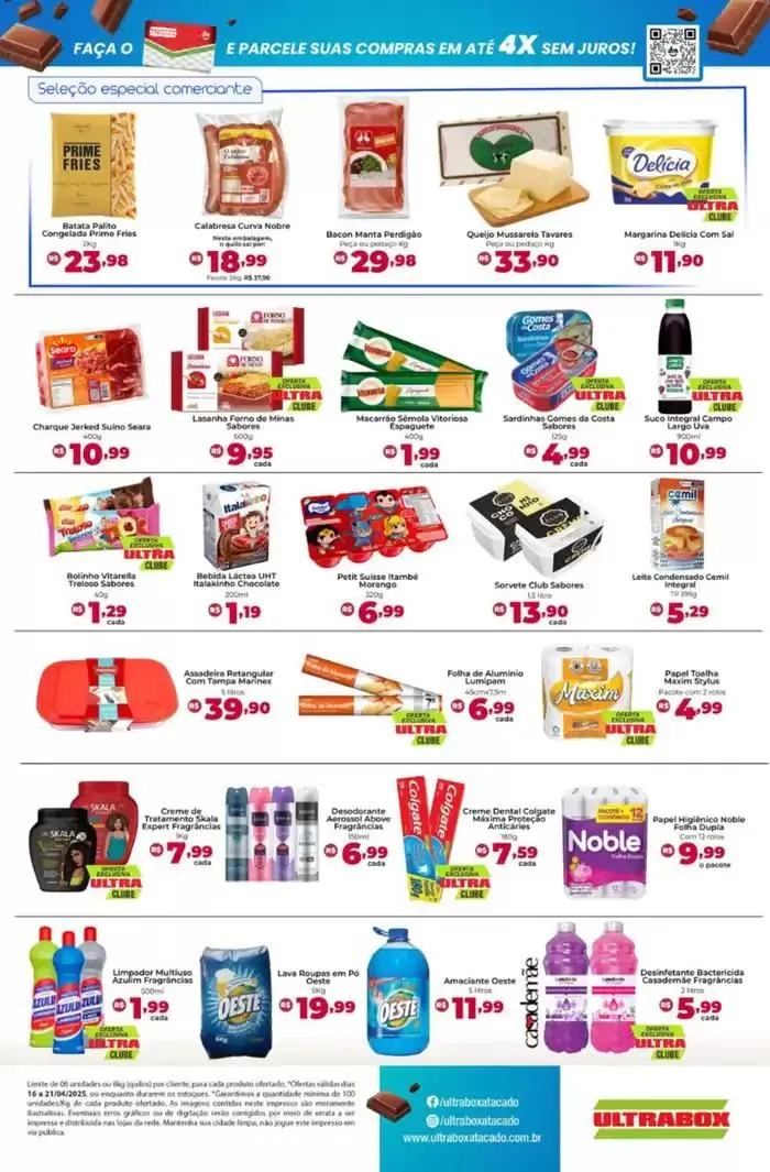 Encarte de Páscoa E Mais Gostosa Com As Ofertas Do Ultrabox 17 de abril até 21 de abril 2025 - Pagina 2