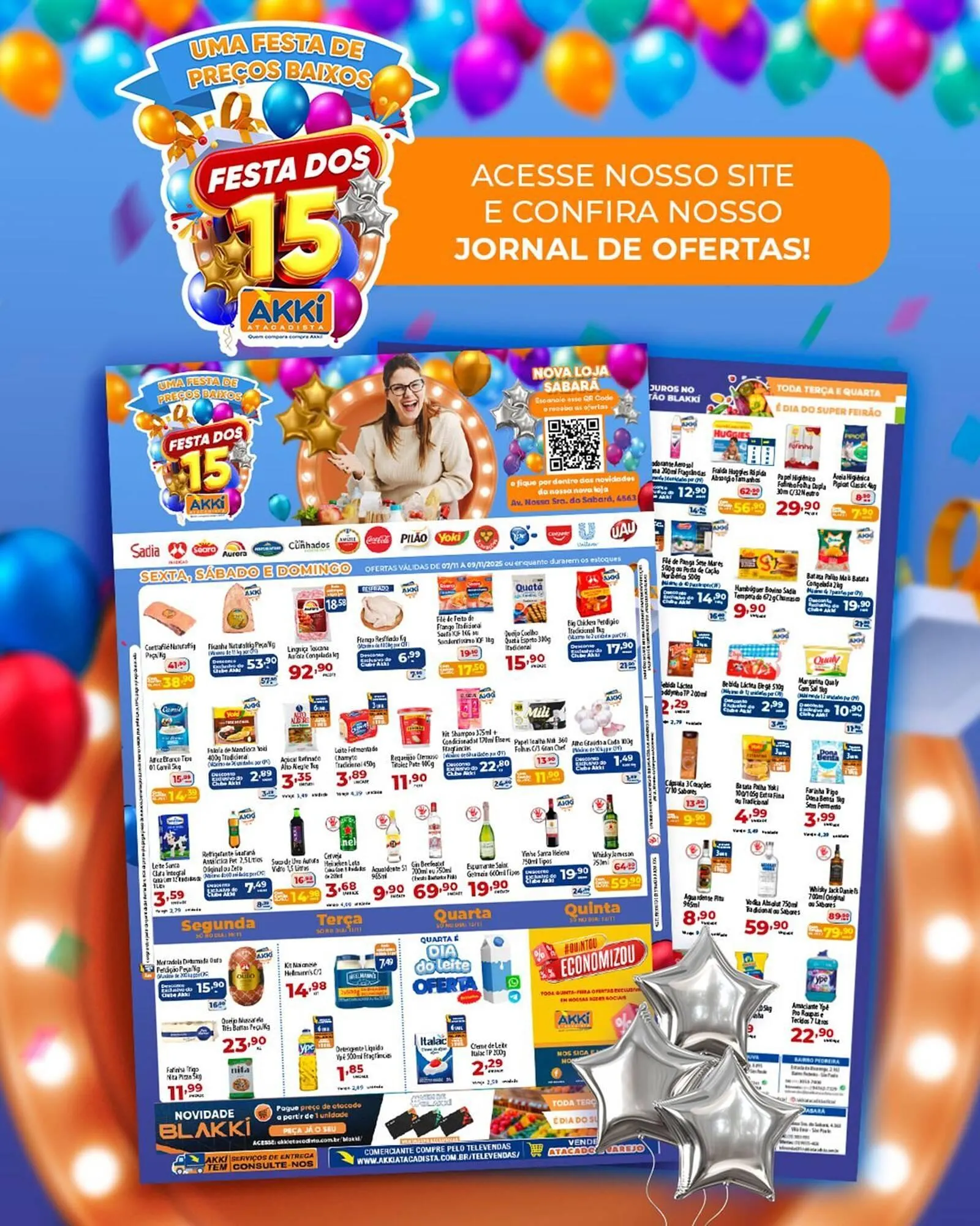 Encarte de Folheto Akki Atacadista 11 de novembro até 12 de novembro 2025 - Pagina 1