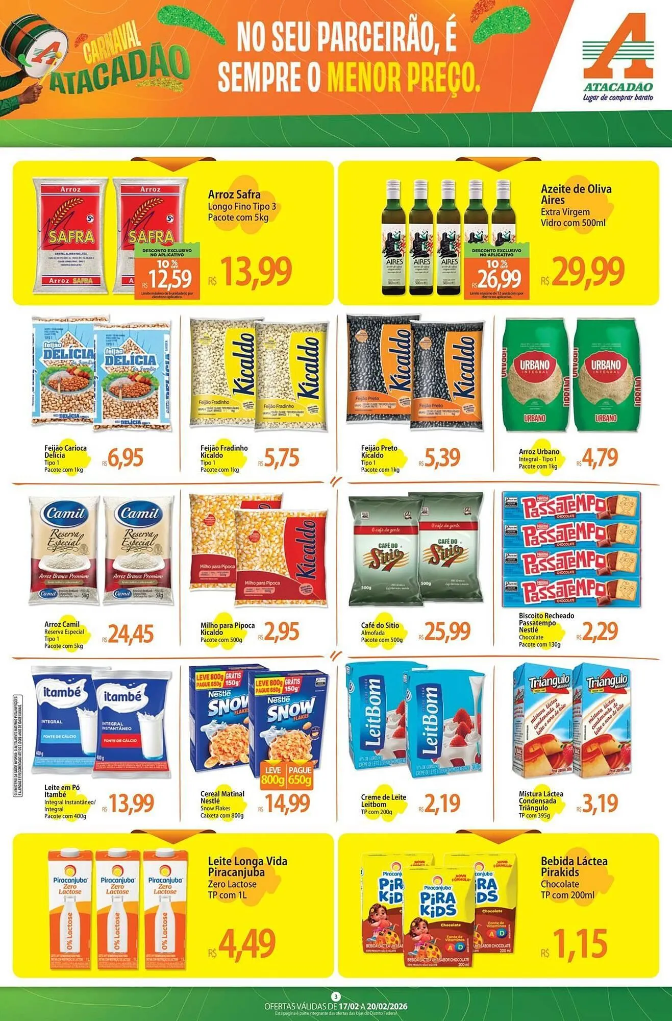 Encarte de Folheto Atacadão 17 de fevereiro até 20 de fevereiro 2026 - Pagina 3