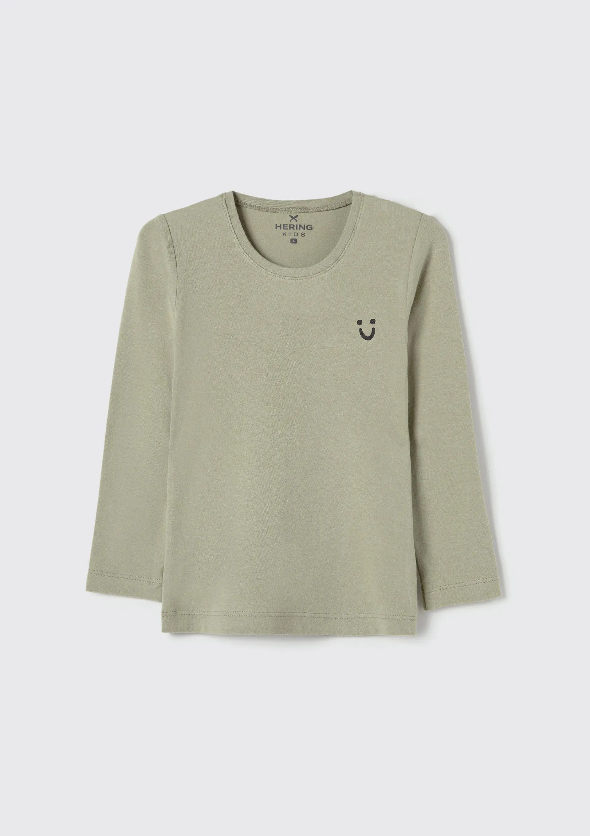 Blusa Básica Infantil Menina Toddler Manga Longa - Verde