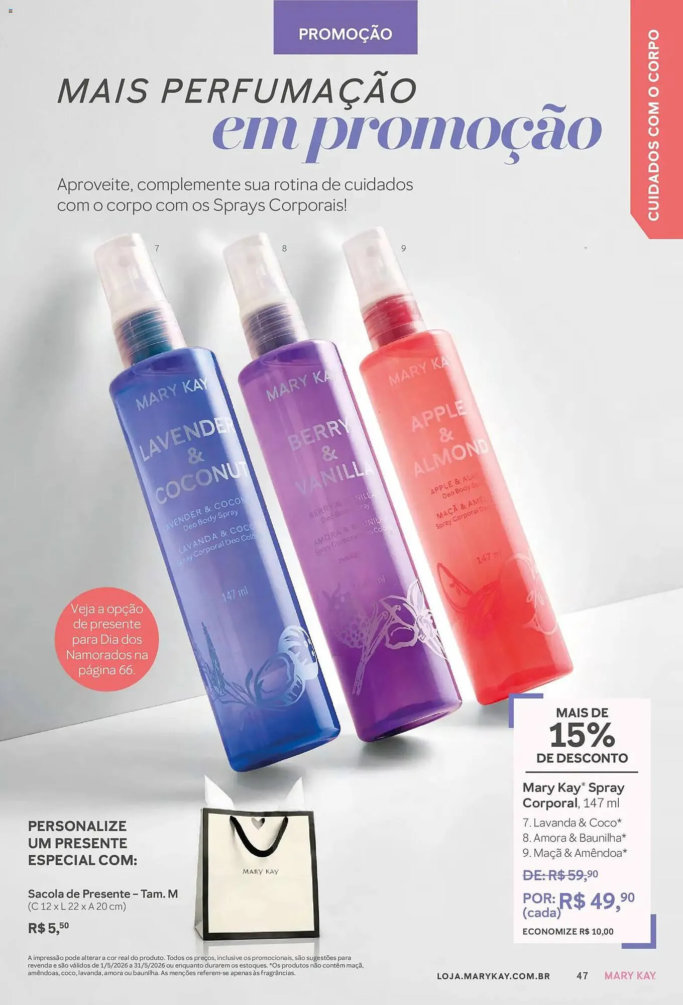 Encarte de Revista Mary Kay 1 de maio até 31 de maio 2026 - Pagina 47