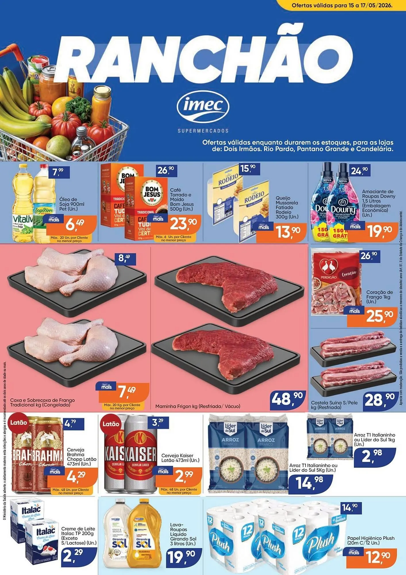Encarte de Catálogo Imec Supermercados 15 de maio até 17 de maio 2026 - Pagina 1
