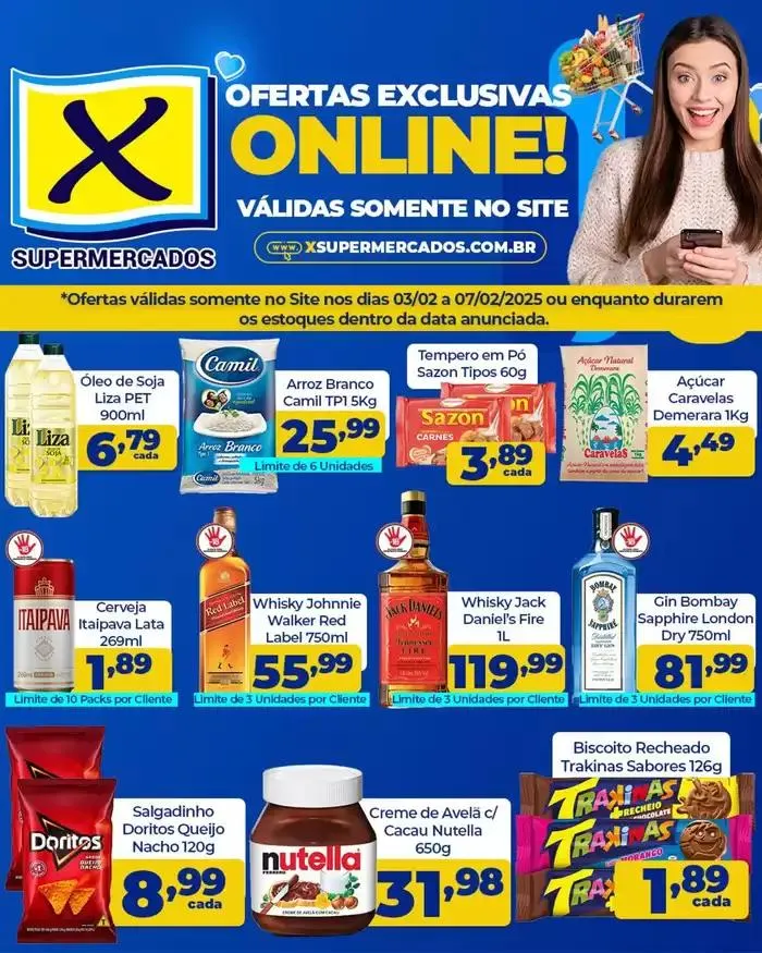 Encarte de Ofertas X Supermercados 4 de fevereiro até 7 de fevereiro 2025 - Pagina 3